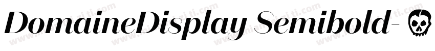 DomaineDisplay Semibold字体转换